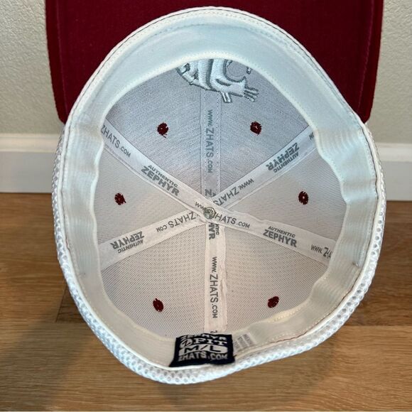 Zephyr Men’s Size M/L Maroon White Fitted Hat - Picture 8 of 11